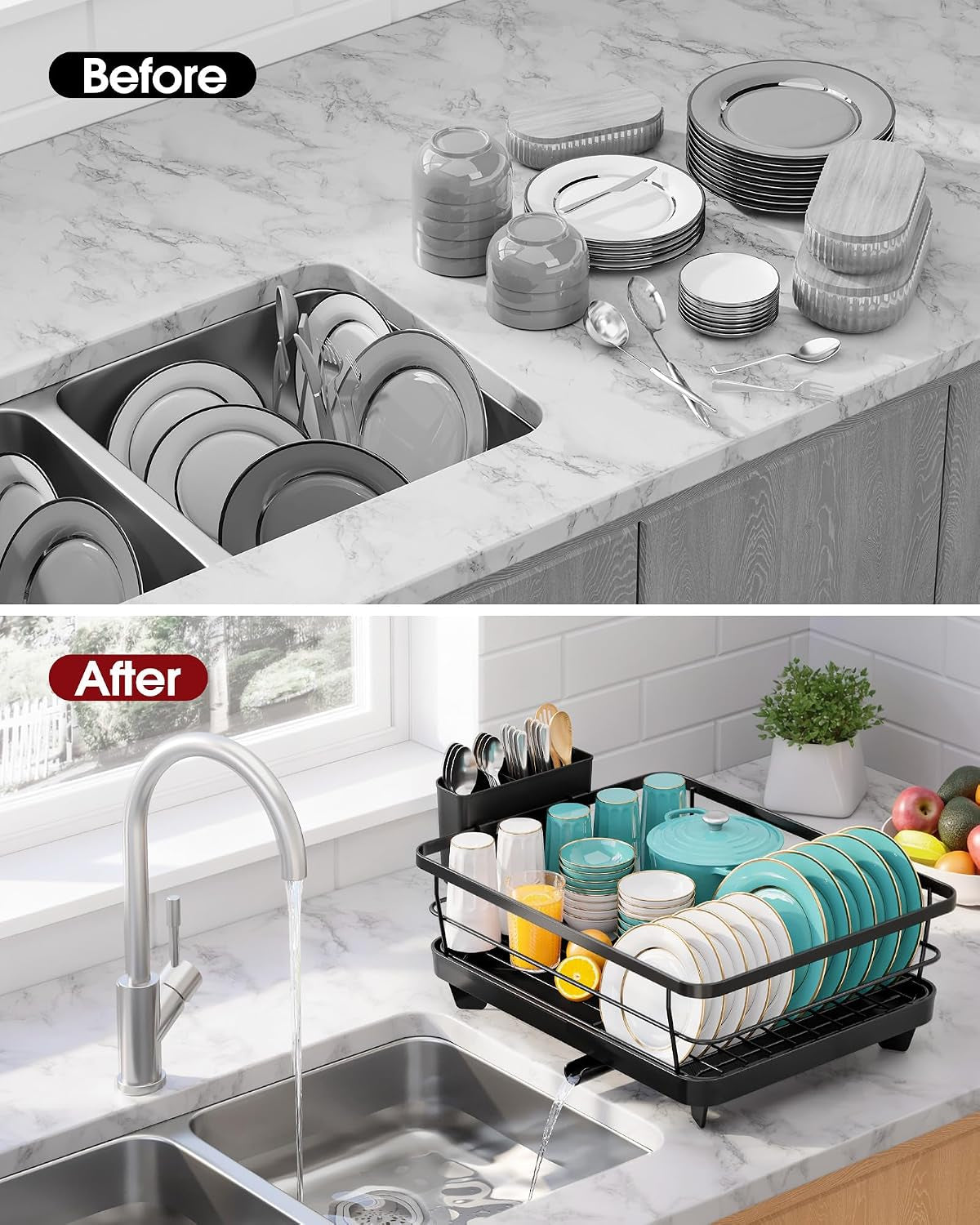 dish-drying-rack-stainless-steel-dish-rack-with-drainboard-for-kitchen-counter-and-sink-15-6-d-x-12-w-x-5-h-black