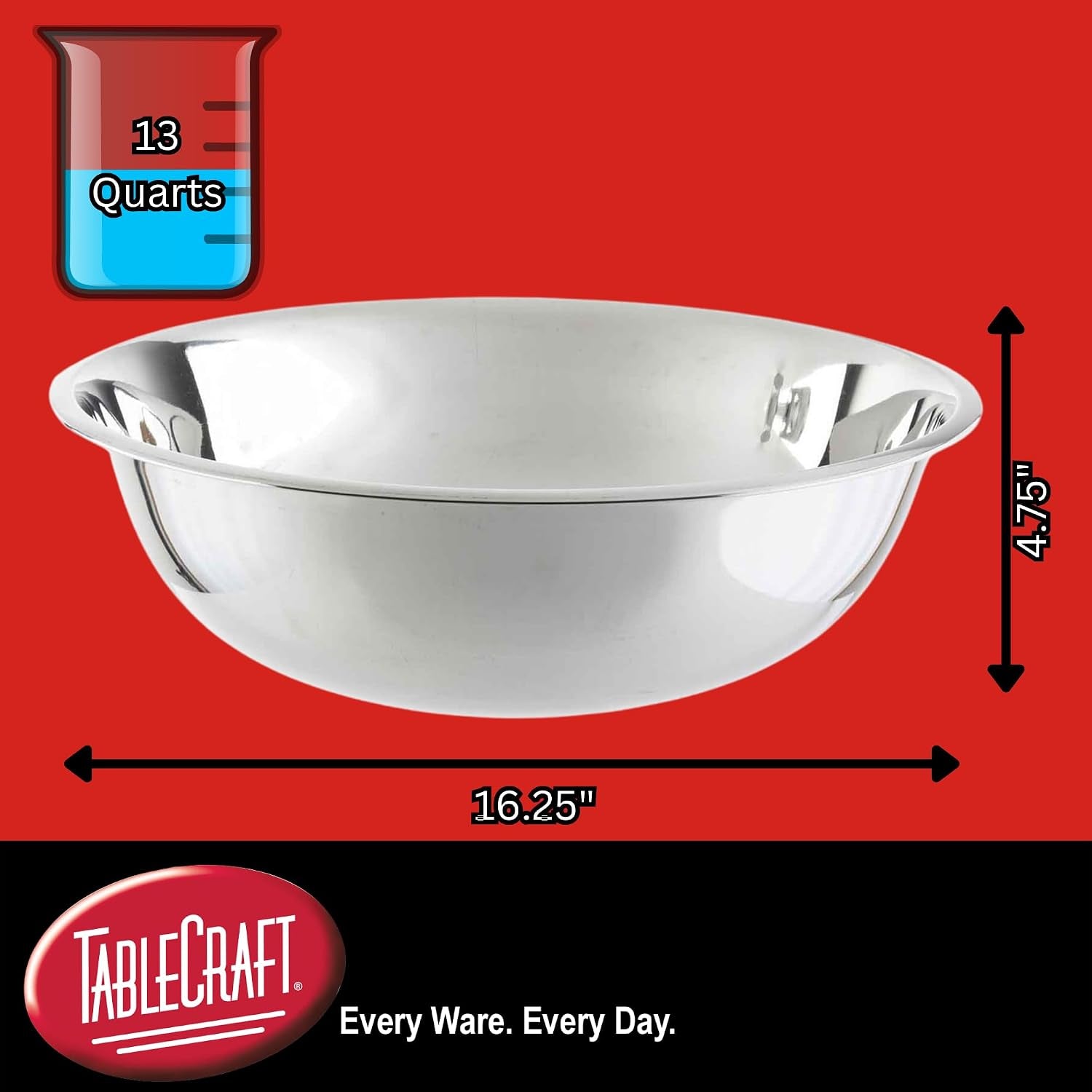 828-stainless-steel-mixing-bowl-13-quart-lightweight-and-durable-professional-grade-for-baking-and-prep-ideal-for-kitchens-or-bakeries-16-25-x-16-25-x-4-75-silver