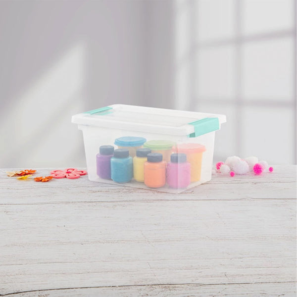 Clip Box, Stackable Clear Plastic Bins - Medium, 4-Pack8