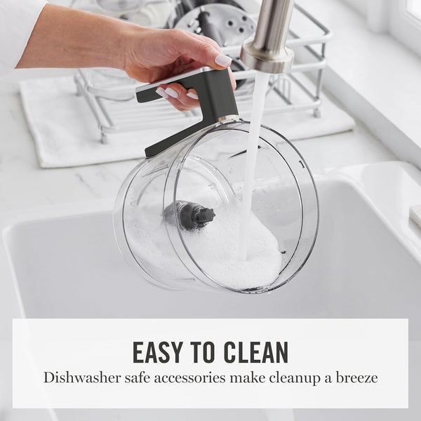 10 Cup Food Processor & Electric Chopper, One Touch Pulse | Bpa-Free Bowl, 3 Multipurpose Blades, Easy Food Prep, Chop, Slice, Shred, Puree, Emulsify, Speed Dial, Wide Feed Chute, Gray9