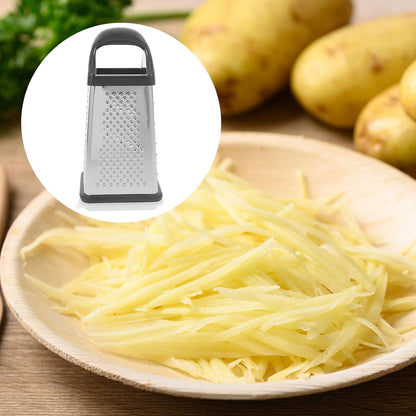 Multifunctional 4-Sided Stainless Steel Vegetable Grater Slicer Cutter Kitchen Tool for Grating Shredding and Slicing – Sturdy Handheld Kitchen Supplies for Food Preparation8