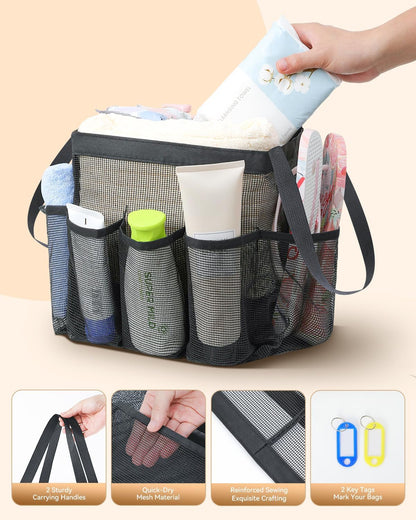 Mesh Shower Caddy Portable for College Dorm Room Essentials4