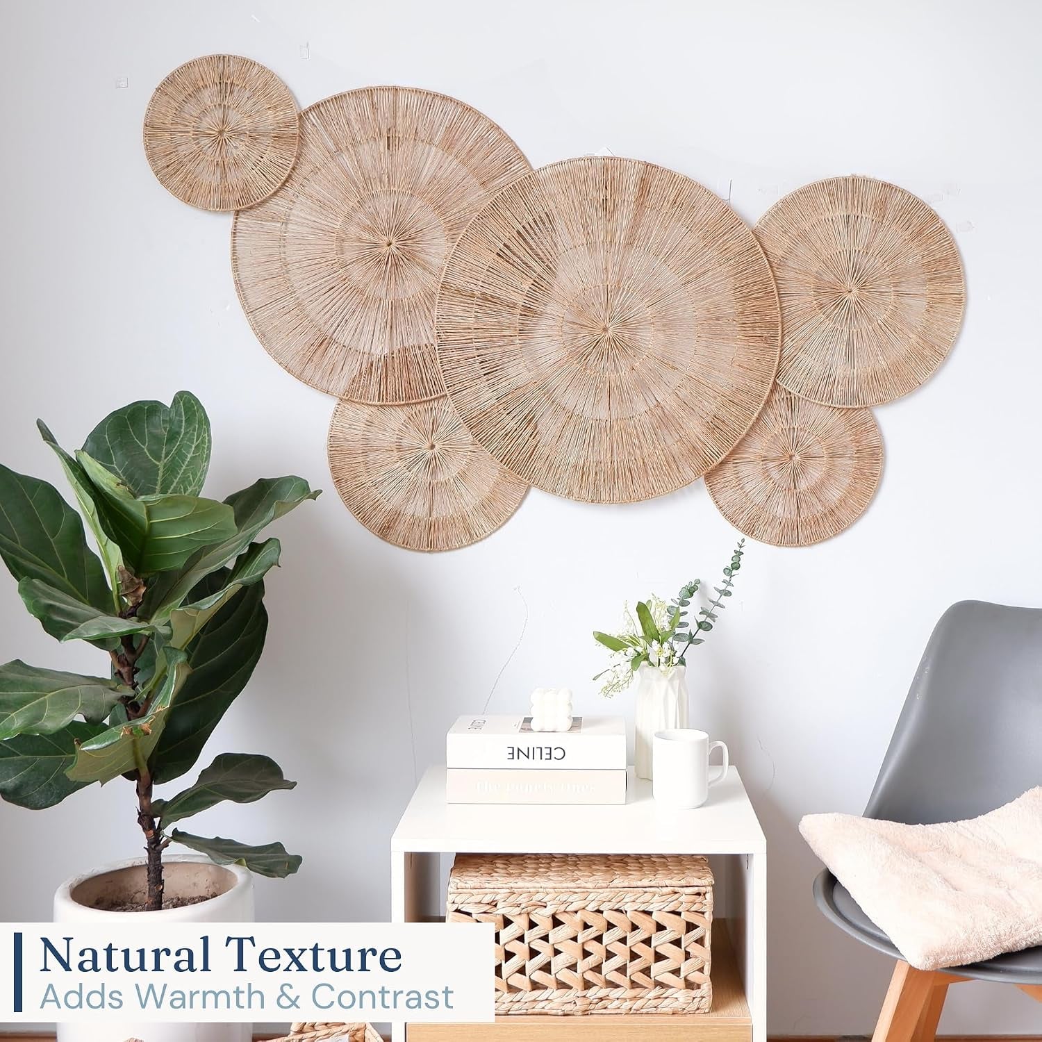 wicker-23-inch-jute-wall-decor-baskets-set-of-6-extra-large-woven-jute-wall-plates-23-21-15-13-12-10-decorative-baskets-for-wall-arts-wall-hanging-for-bedroom-living-room-office-23-21-15-13-12-10-natural-handwoven-jute-boho-wall-art-coastal-wall-basket-for-living-room-bedroom-entryway