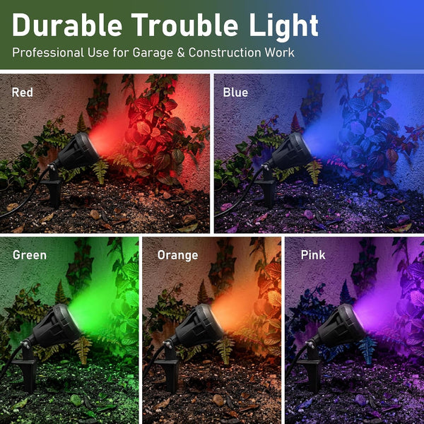 6 FT Cord LED 7.5W 800LM 4000K Landscape Spot Lights, Plug In6
