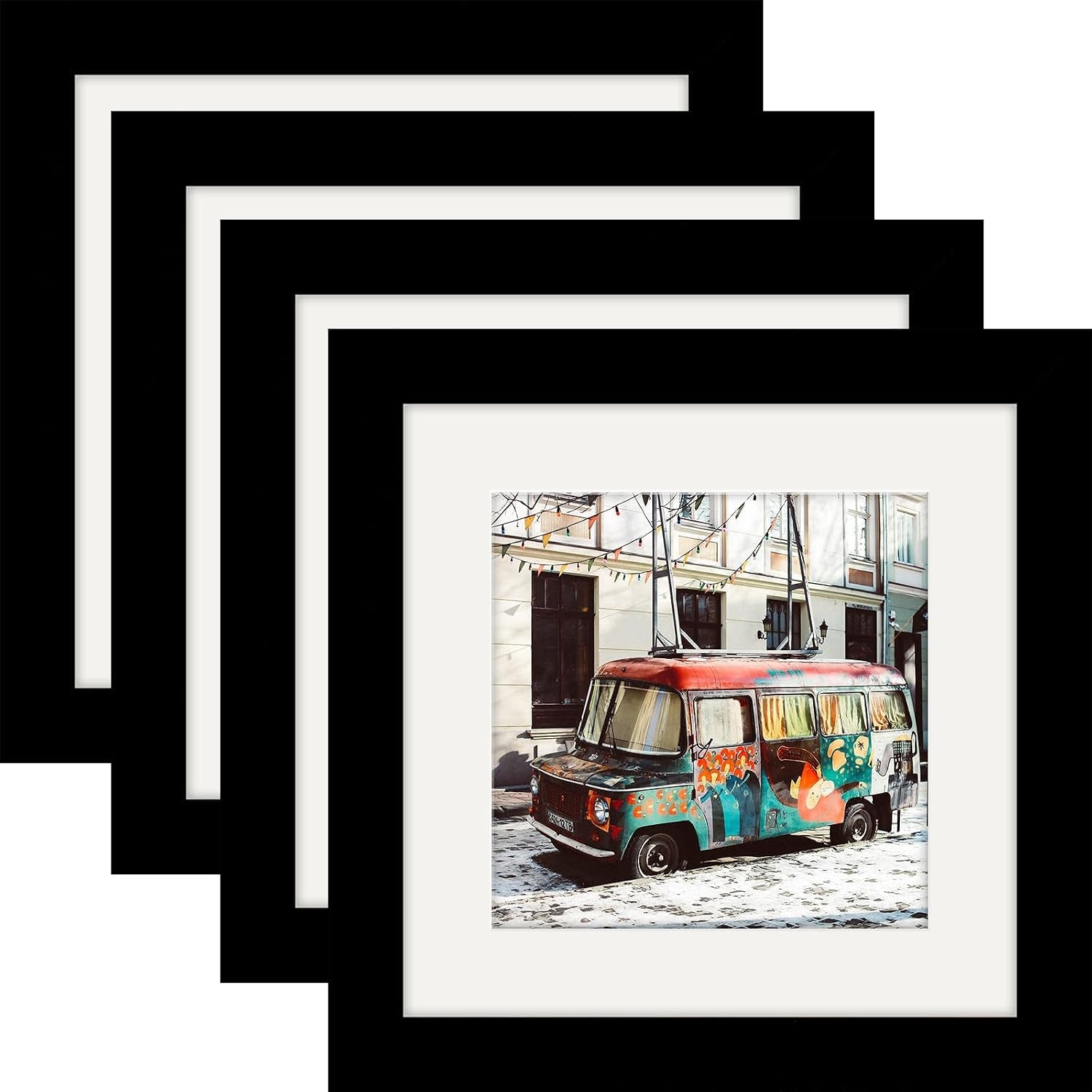 6x6-black-picture-frames-natural-solid-wood-environmental-paint-photo-frame-for-table-or-wall-decorate-4-pack