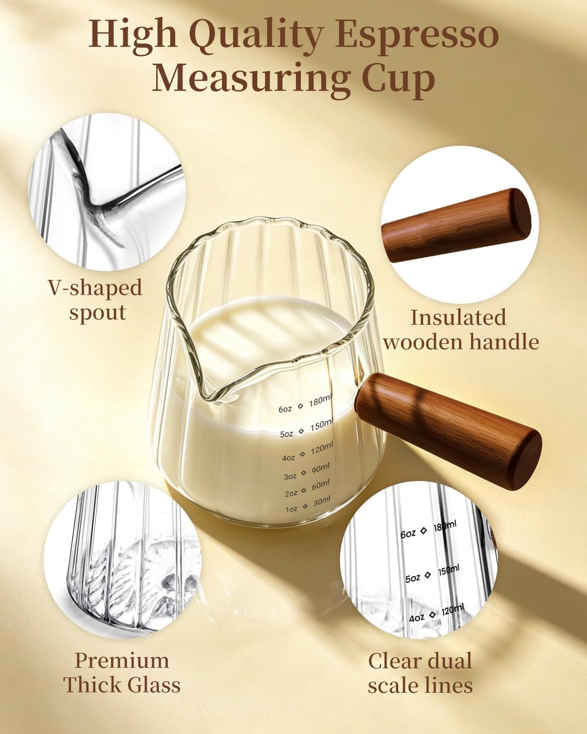 espresso-measuring-cup-6-oz-espresso-glass-cups-with-wood-handle-milk-frothing-cup-espresso-cup-for-coffee-milk-tea-or-maple-syrup-serving