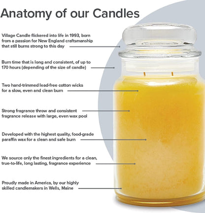 Rain Large Glass Apothecary Jar Scented Candle, Gift for Mom and Dad, 21.25 Oz, Blue5