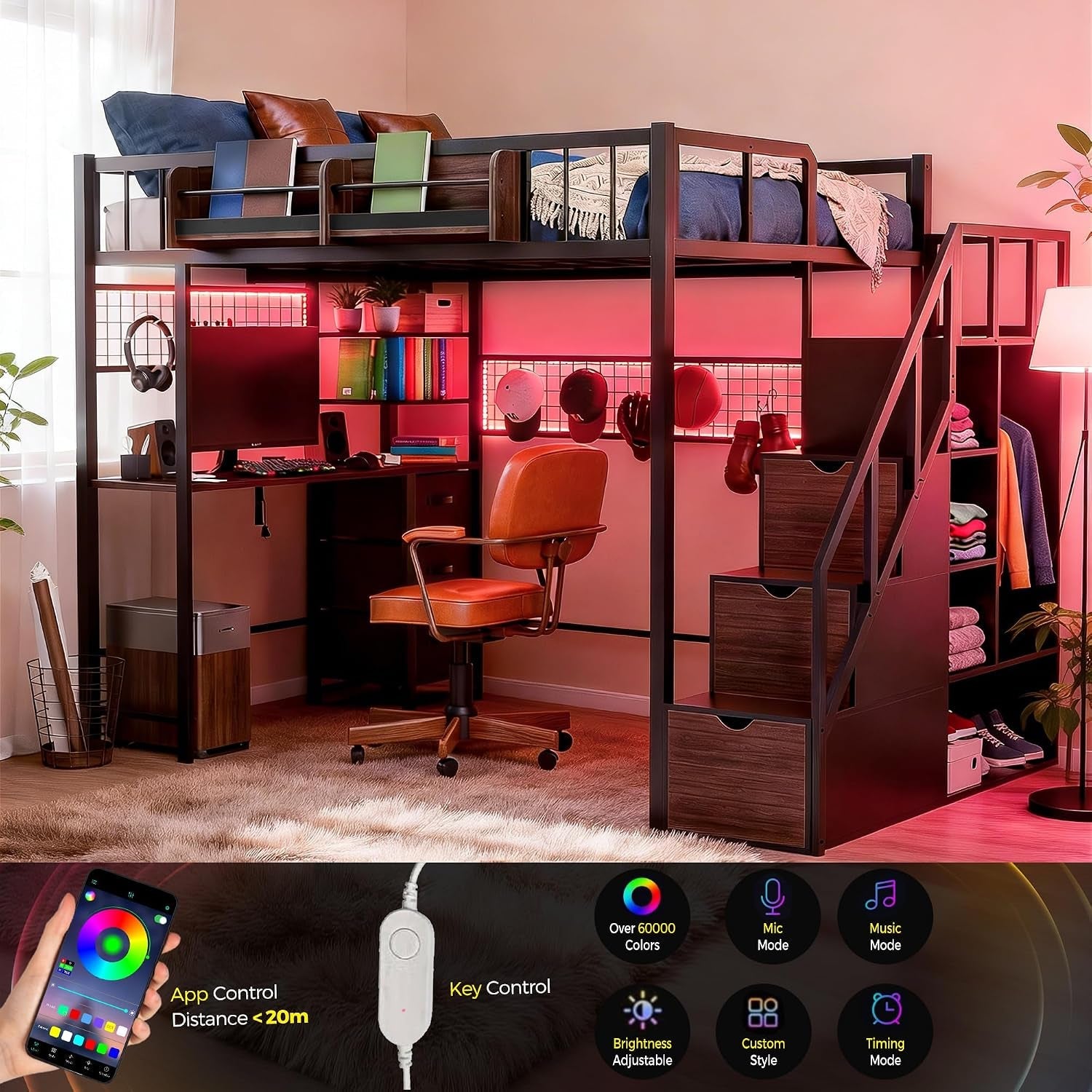 loft-bed-with-desk-and-stairs-headboard-outlet-black-full