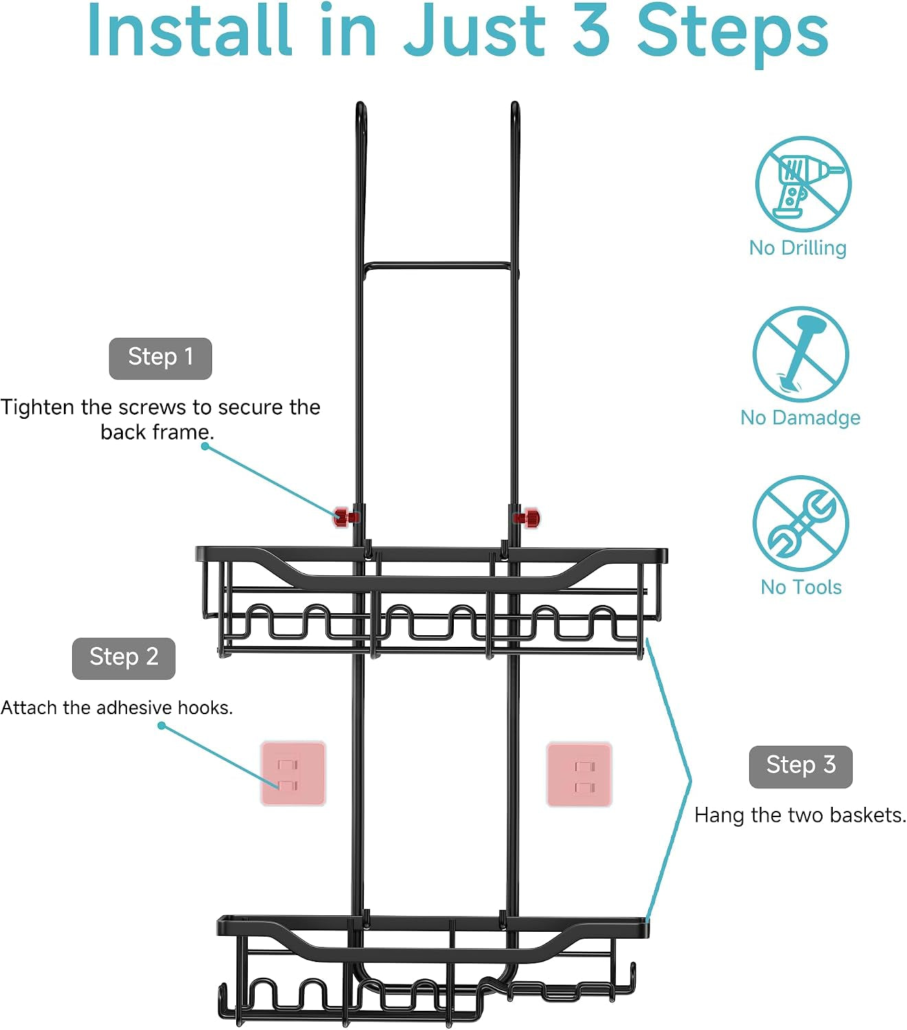 shower-caddy-hanging-over-the-door-upgraded-extended-length-shower-organizer-rustproof-bathroom-rack-with-hooks-soap-holder