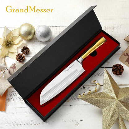 Santoku Knife, Chef'S Kitchen Knife 7 Inch7