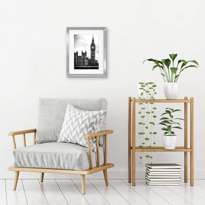 11X14 Picture Frame with Shatter-Resistant Glass - Use as 8X10 Frame with Mat or Display 11X14 Photo without Mat - Signature Collection - Picture Frames for Wall Display - Silver4