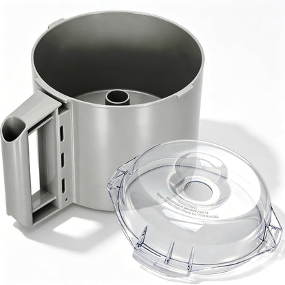 106458S Cutter Bowl Lid and 112204S Cutter Bowl | Compatible with Robot Coupe R2, R2B, R2N, R2 Dice Food Processor, Gray, 3 Quart Combo Set1