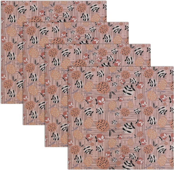 Cloth Napkins Set of 6, 100% Cotton 18”X18” - Dusty Palette2
