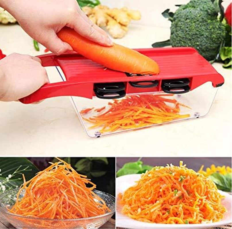 kitchen-multi-function-food-slicer-manual-grater-vegetable-cutter-chopper-fruit-and-cheese-slicer-6-interchangeable-blades-with-peeler-food-storage-container