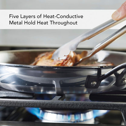 Kitchenaid 5-Ply Clad Polished Stainless Steel Fry Pan/Skillet, 12.25 Inch3