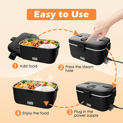 Electric-Lunch-Box-Heated-Food-Warmer 100W Heating Box for Adult7