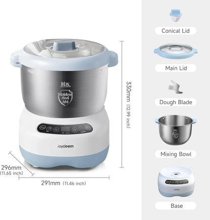 Electric Dough Maker with Ferment Function, Microcomputer Timing, Face-Up Touch Panel, 7.4Qt, 304 Stainless Steel, JD-HMJ7L7