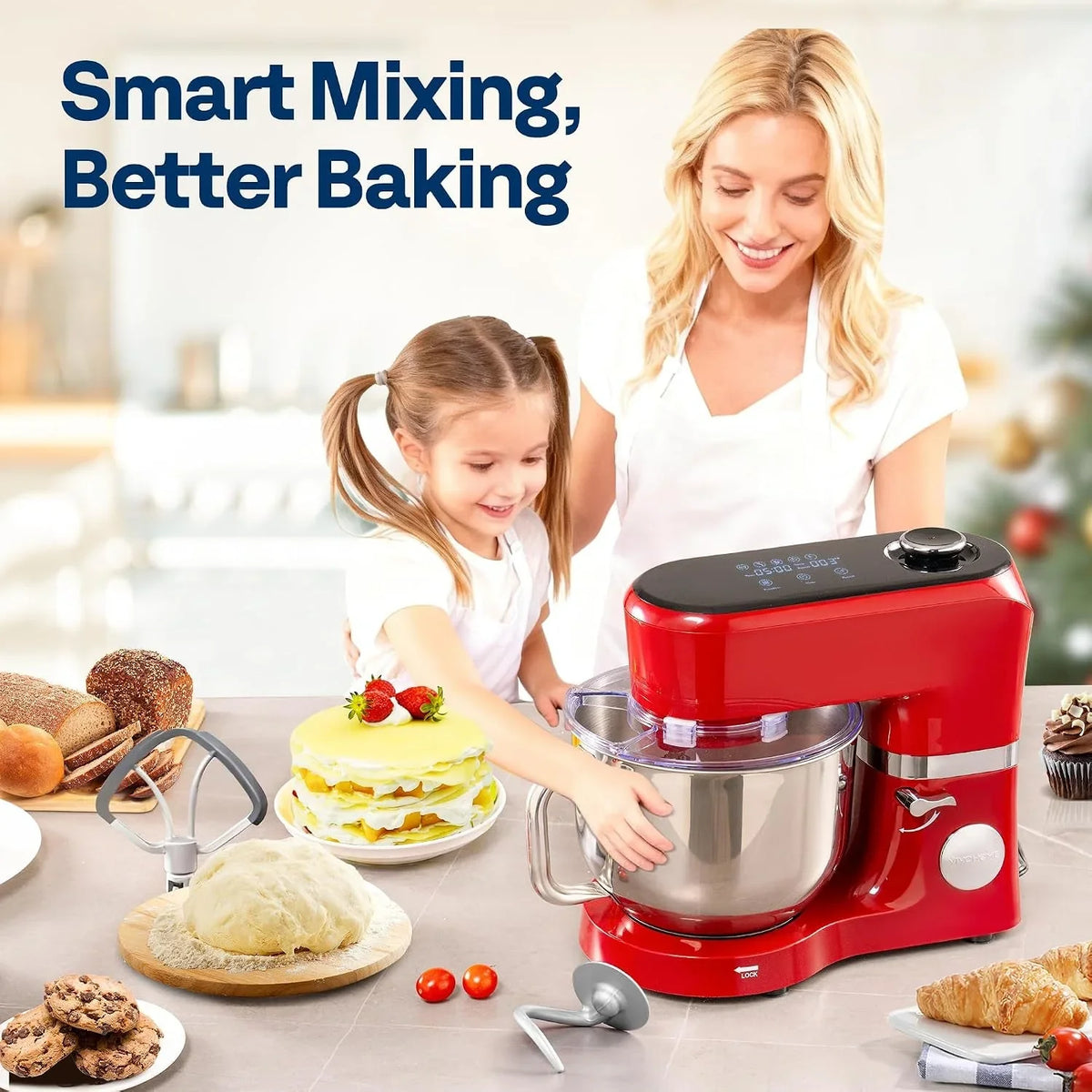 stand-mixer-with-dough-proofing-6-quart-tilt-head-mixer-red-one-touch-programs-adjustable-temperature-time-flex-edge-beater-dough-hook-whisk-stainless-steel-bowl-splash-guard