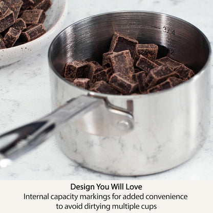 All-Clad Stainless Steel 5-Piece Measuring Cup Set, Kitchen Tools, 5 Piece5