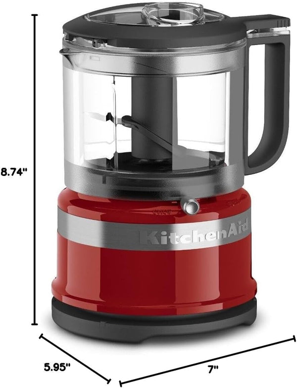 Kitchenaid 3.5 Cup Food Chopper, KFC3516ER, Empire Red | Dishwasher-Safe Work Bowl, Stainless Steel Multi-Purpose Blade, 2 Speeds plus Pulse, Easy Cord Wrap5