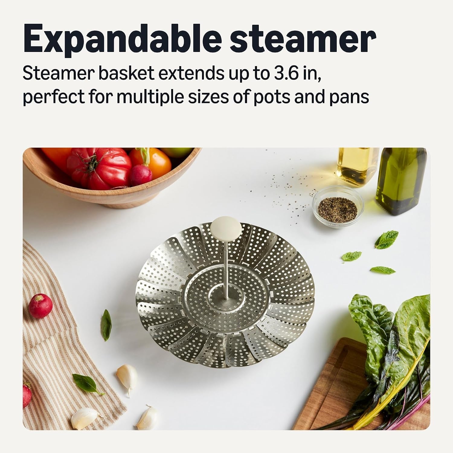 extendable-steamer-basket-for-vegetables-dumplings-and-seafood-expands-from-5-6-to-9-25-in-stainless-steel-dishwasher-safe