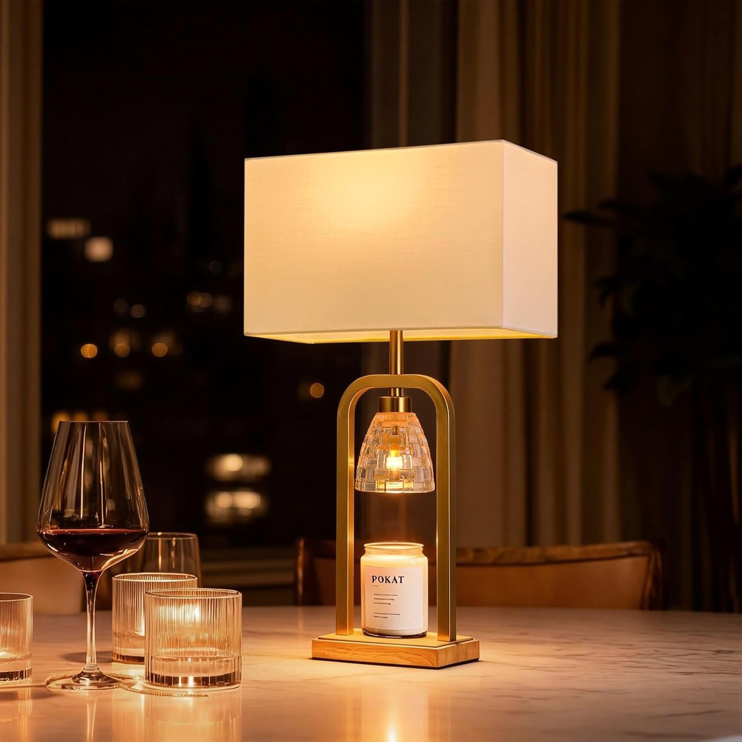 2-in-1-gold-table-lamp-with-candle-warmer-timer-dimmer-modern