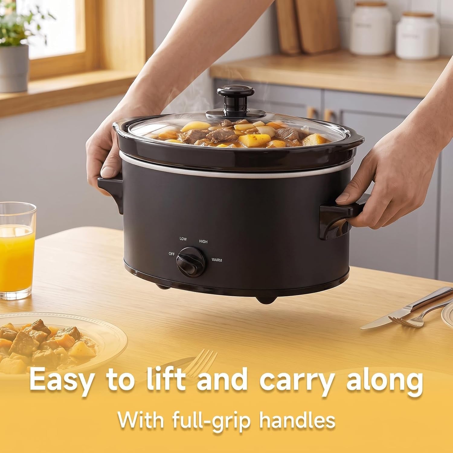 2-qt-small-slow-cooker-for-3-peoples-black-oval-dishwasher-safe-low-high-warm-3-heat-modes-stainless-steel-cooker-ceramic-pot-non-toxic
