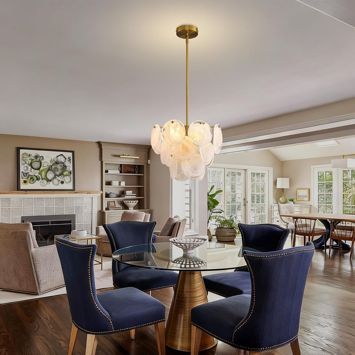 modern-gold-glass-chandelier-4-light-crystal-ceiling-pendant-round-adjustable-hanging-fixture-for-dining-room-living-room-bedroom-foyer-g9-base