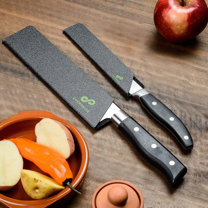 6 Inch & 8 Inch Chef Knife Guard Set (2-Piece Set) Universal Blade Edge Cover Sheaths for Chef and Kitchen Knives – Durable, Bpa-Free, Felt Lined, Sturdy ABS Plastic – Knives Not Included3