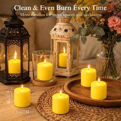 Citronella Candles Outdoor, Soy Wax Pillar Candles, 12 Pack7