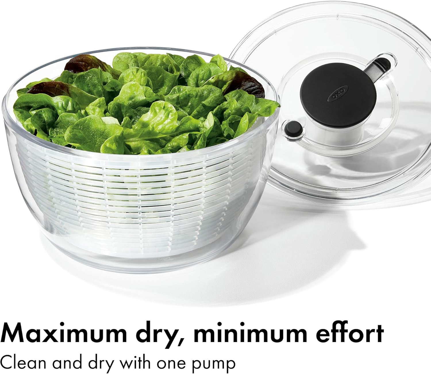 oxo-good-grips-salad-spinner-lettuce-spinner-fruit-washer-fruit-washing-bowl-with-strainer-vegetable-cleaner-salad-cleaner-lettuce-washer-6-22-quart-capacity-spin-dry-lettuce-herbs-fruit-vegetables-non-slip-base-large-capacity-bowl-easy-one-touch-press-pump-meal-prep