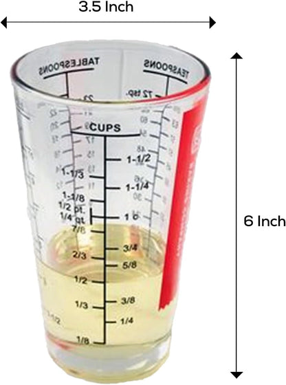 King Arthur Baking Company Mix N Measure Glass, Heavyweight Glass, Multi-Purpose Liquid and Dry Measuring Cup4