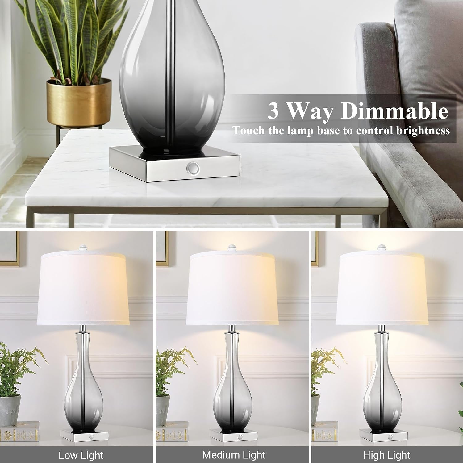 27-glass-table-lamps-with-usb-ports-touch-bedside-desk-lamps-set-of-2-3-way-dimmable-e26-base-bulbs-included-gray-gradient-lamp-body-modern-nightstand-lamps-for-livingroom-bedroom-office