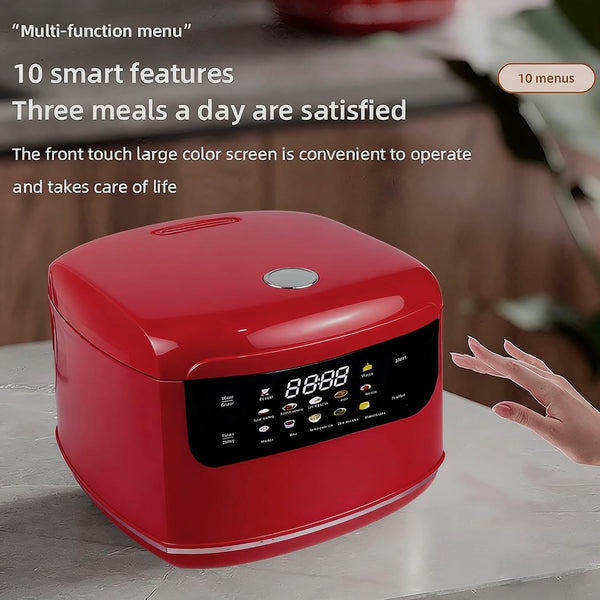 Smart Rice Cooker,Mini Electric Rice Cooker,6 Cups Cooked/3 Cups Uncooked | 10 Functions,400W Fast Cooker Non-Stick 2L 2.1Quart Rice Maker, 24 H Timer Delay and Auto Keep Warm for 1-3 Peoples3