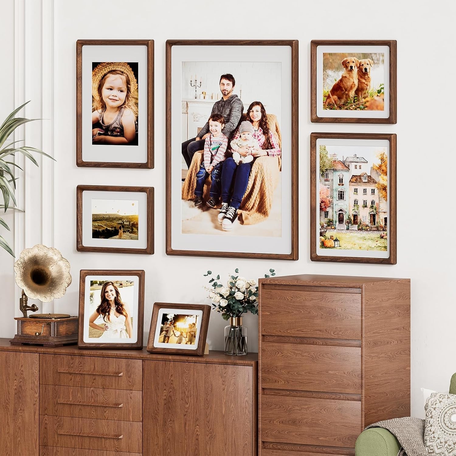 11x14-picture-frame-walnut-wooden-picture-frames-for-wall-matted-8x10