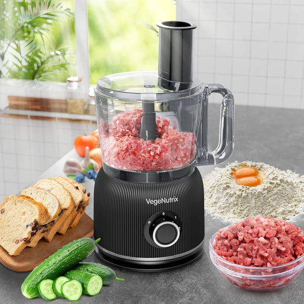 Food Processor and Blender Combo, 88 Oz Food Chopper, 800W | 70 Oz Glass Jar Blender, for Meat, Vegetable and Dough, with 2 Speeds and Pulse for Smoothie, Nutrient Extractions, and More4