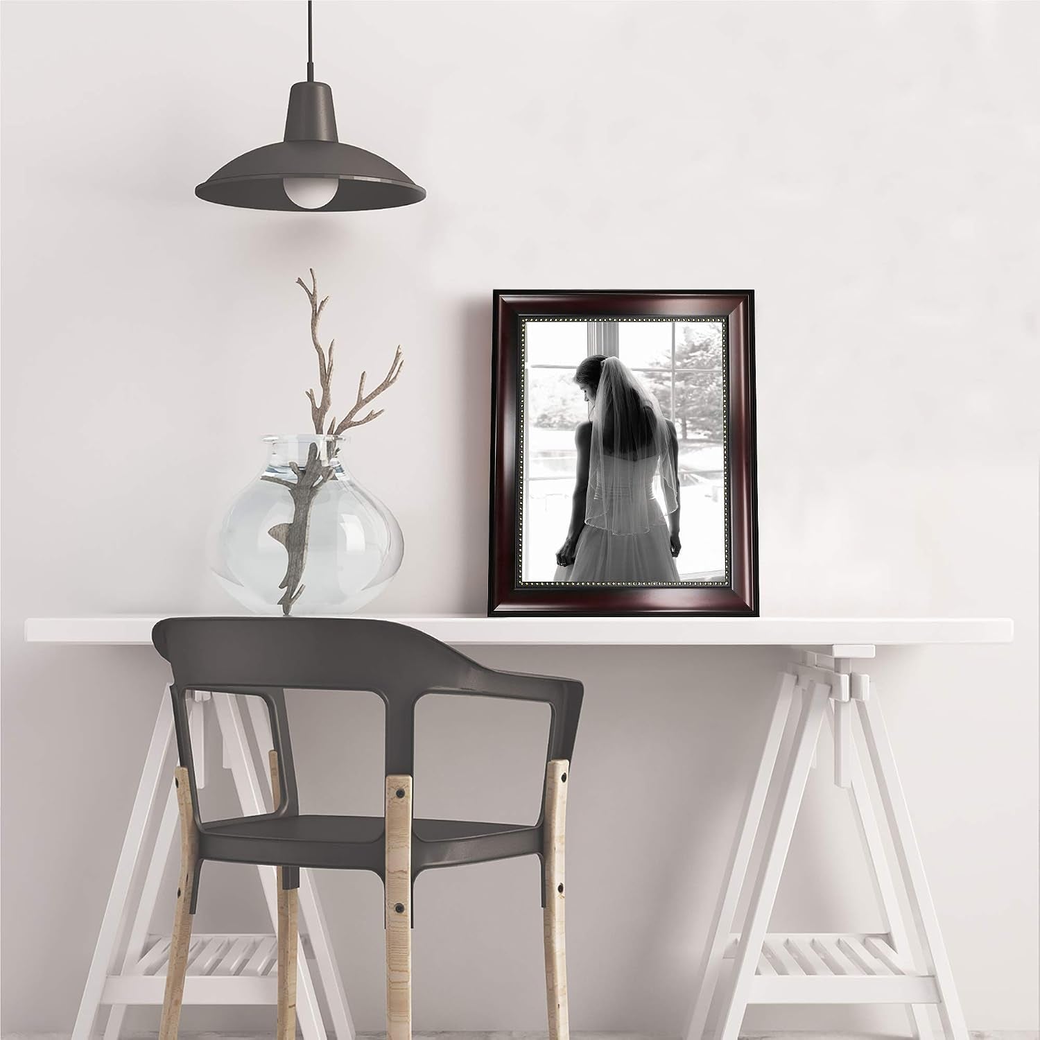 8x10-picture-frames-real-glass-display-photos-for-wall-or-tabletop-mahogany-with-gold-beads-2-pack