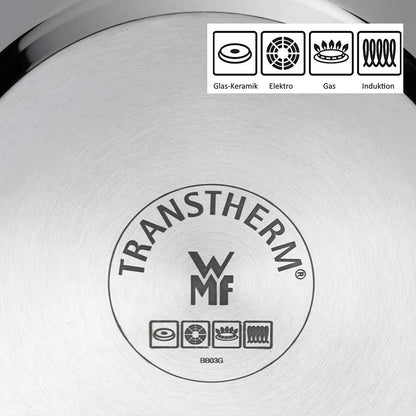 Macao Induction Wok Set, 2 Pieces, Wok Pan 36 Cm with Glass Lid, Polished Cromargan Stainless Steel, Uncoated7