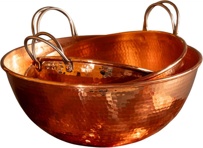 Mixing Bowls with Handles | Hand Hammered | 3 Piece Set1