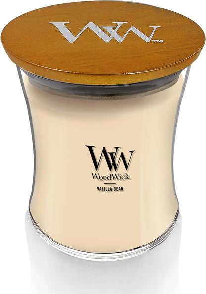 Woodwick Vanilla Bean Holiday Candle Gifts for Women and Men, 9.7 Oz Medium Hourglass Candle with Crackling Wick2
