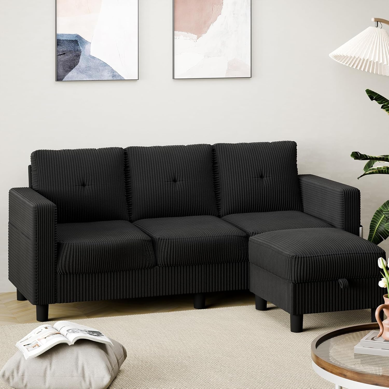modern-upholstered-sectional-sofa-l-shaped-couch-with-storage-ottoman-and-reversible-chaise-for-living-room-carbon-black-corduroy-fabric