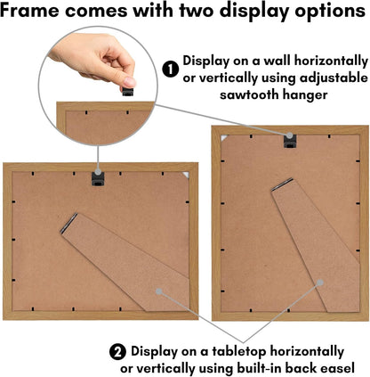 9X12 Picture Frame - Matted to 6X8 - Dark Oak5