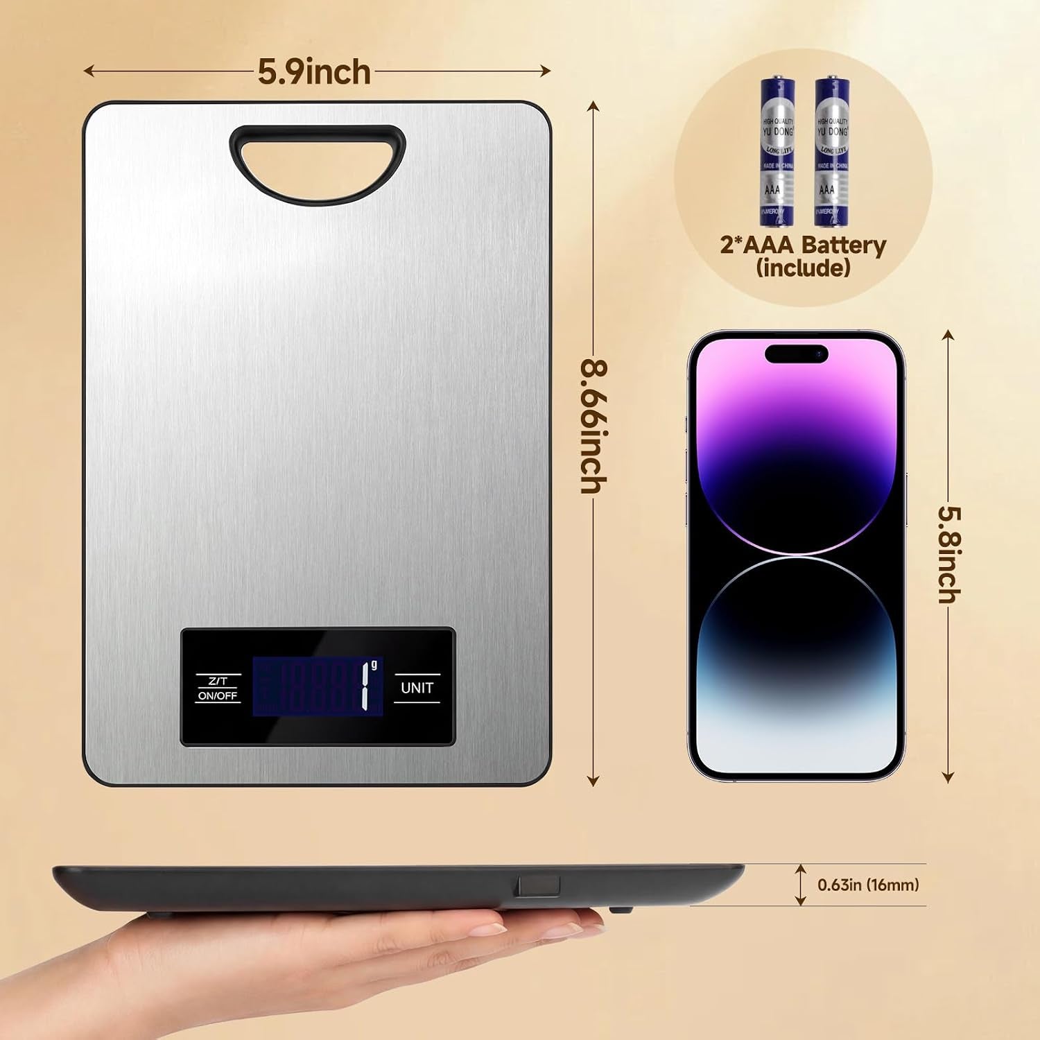 food-scale-digital-kitchen-scale-with-hanging-loop-11lb-baking-scale-1g-accuracy-g-oz-etc-5-unit-conversion-tare-function-fingerprint-resistant-steel-suitable-for-cooking-baking-meal-prep