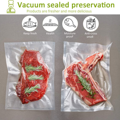 6 Pack 11"X20'(3Rolls) and 8"X20' (3Rolls)Thickened Vacuum Sealer Bags , Smell-Proof, Puncture Prevention, Heavy Duty for , Food Saver, Great for Vacuum Storage,Meal Prep or Sous Vide7