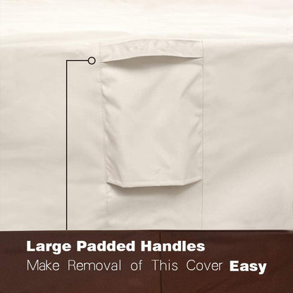 Patio Chair Covers, Lounge Deep Seat Cover, Heavy Duty and Waterproof Outdoor Lawn Patio Furniture Covers (2 Pack - Large, Beige & Brown)5