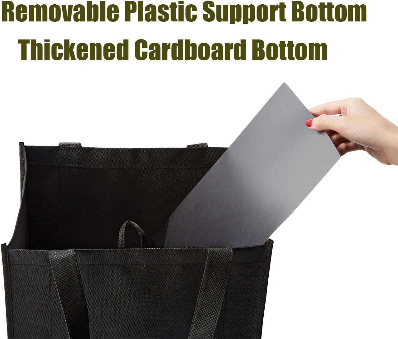 10-pack-reusable-reinforced-handle-grocery-bags-heavy-duty-large-shopping-totes-with-thick-plastic-bottom-can-hold-40-lbs