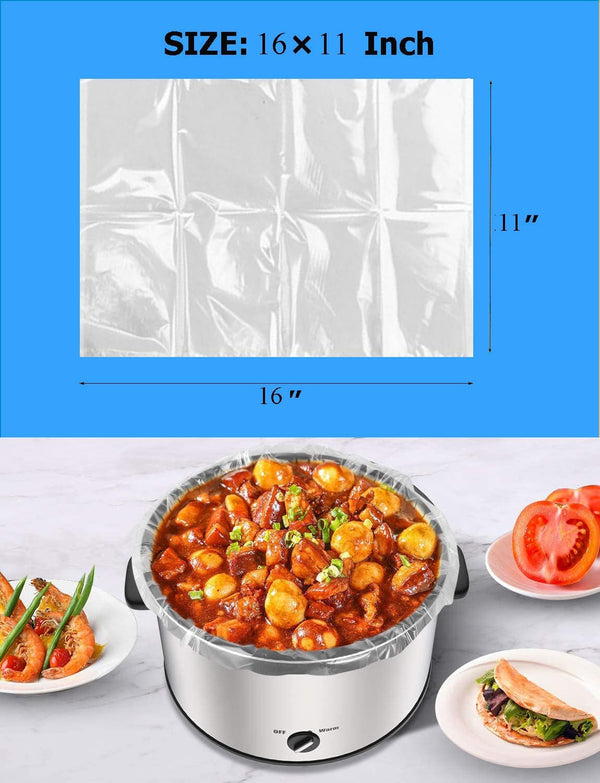 Slow Cooker Liners Small Size Pot Liners Disposable Cooking Bags Fit 1QT to 3QT Suitable for Slow Cooker and Oval & round Pot (16)3
