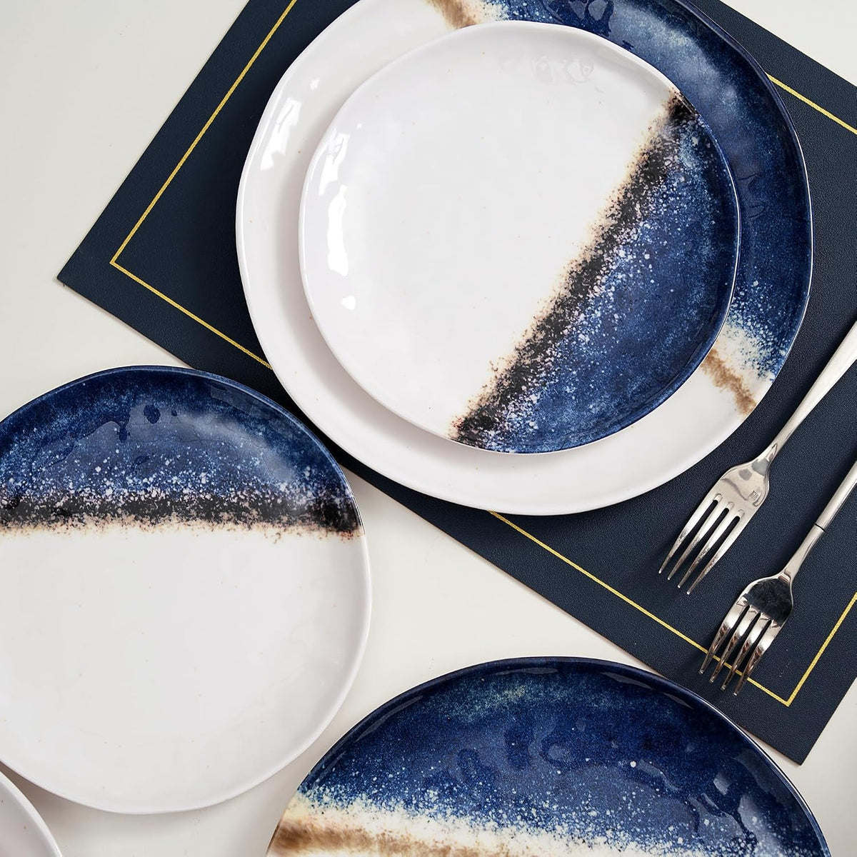 12-piece-melamine-dinnerware-set-for-4-blue-ombre-plates-and-bowls