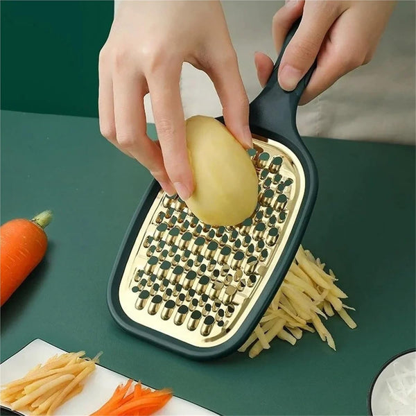 3Pcs Multifunctional Double-Sided Vegetable Cutter Set - Steel Blade Potato Peeler, Carrot & Cheese Slicer, Grater Kitchen Accessories(Mix)2