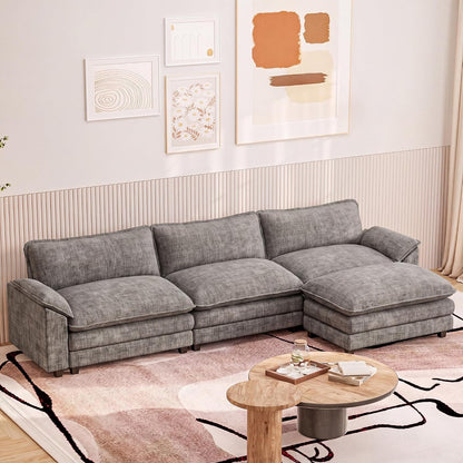 119" Modular Sectional Couch, L Shaped Cloud Sofa for Living Room4